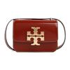 Solid Color Flap Large Logo Leather Shoulder Bag Women Bags Burgundy 155719-600