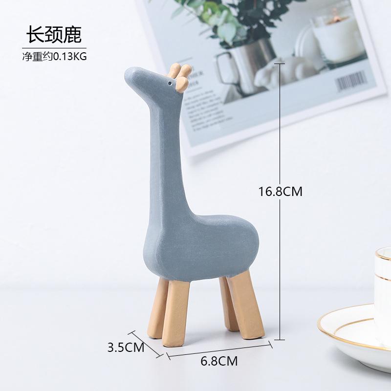 

Скандинавські прикраси тварин Смола Форма тварини Носоріг Лев Слон Лось Жираф Прикраса Прикраса giraffe