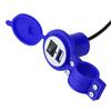 Universal Motorcycle USB Charger Socket Power Supply Port for Mobile Phone Waterproof Blue