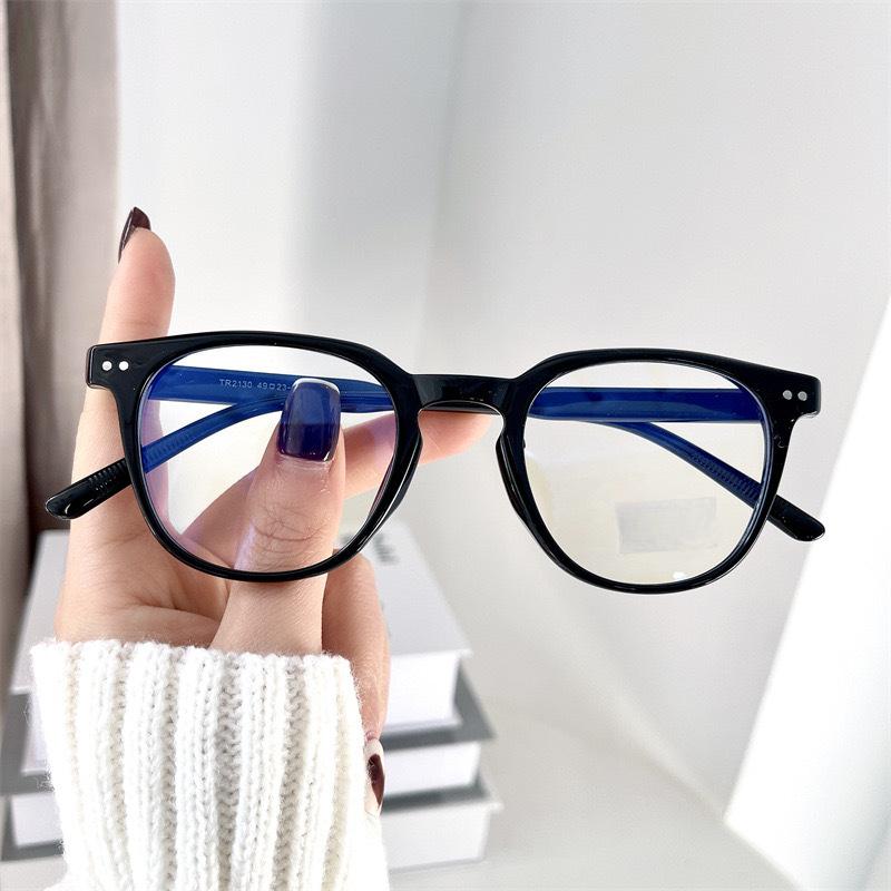 Face Without Makeup Gadget Black Frame Plain Glasses Pure Desire Wind Female Anti Blue Light Glasses