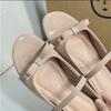 New inner height increase 5cm sweet niche sandals bow patent leather summer outer slippers women