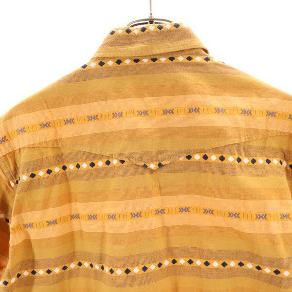Indian Toyo Enterprise Border Pattern Short Sleeve Western Shirt M Men's Used