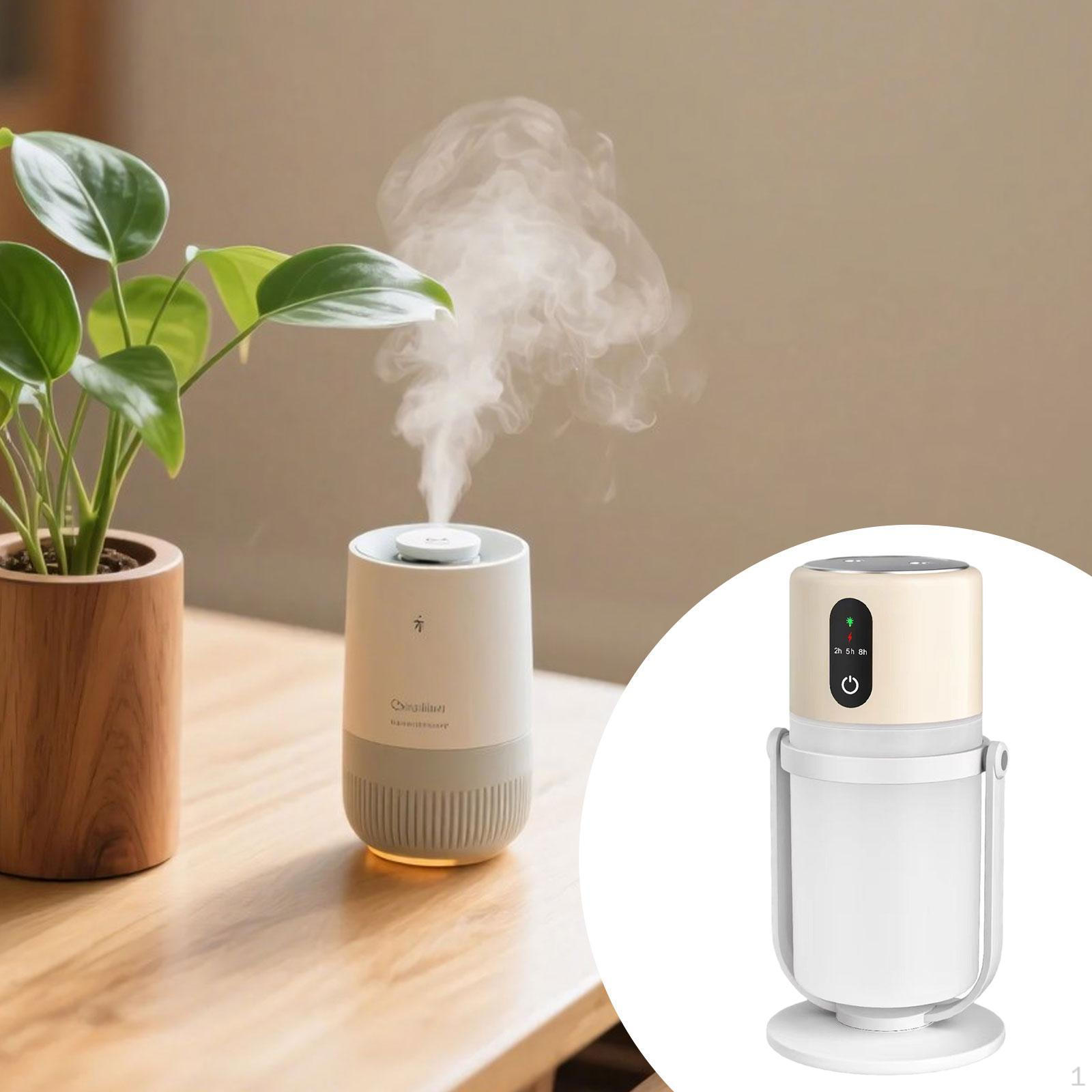 

Cold Mist Humidifier Timer Function Mini Air 360° Rotating Stand for Hotel Bedroom Study бежевый