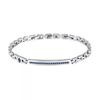 Iconic Steel And Synthetic Stone Bracelet JM424AVD61 For Men