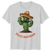 Cactus Feliz Navidad Christmas Holidays Unisexs TShirt Festive Sombrero Tee