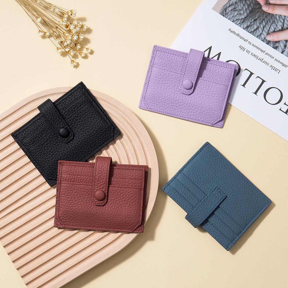 New ultra-thin multi-card ID card bag, high-value women's exquisite card cover, Korean version change bag storage bag