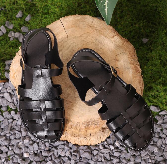 Sandales romaines Velcro pour femmes, nouvelle pente d'été, grandes sandales pour femmes