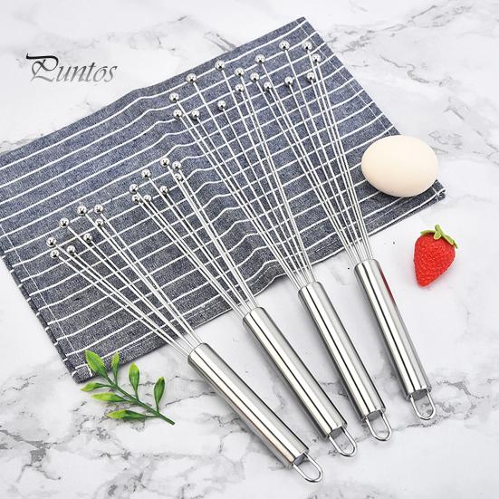 Sada šlehacích metly z nerezové oceli s vlnitými kuličkami 10palcový 12palcový nerezový Pohodlná rukojeť Snadno přenosný ruční šlehač Kuchyňské nástroje na pečení