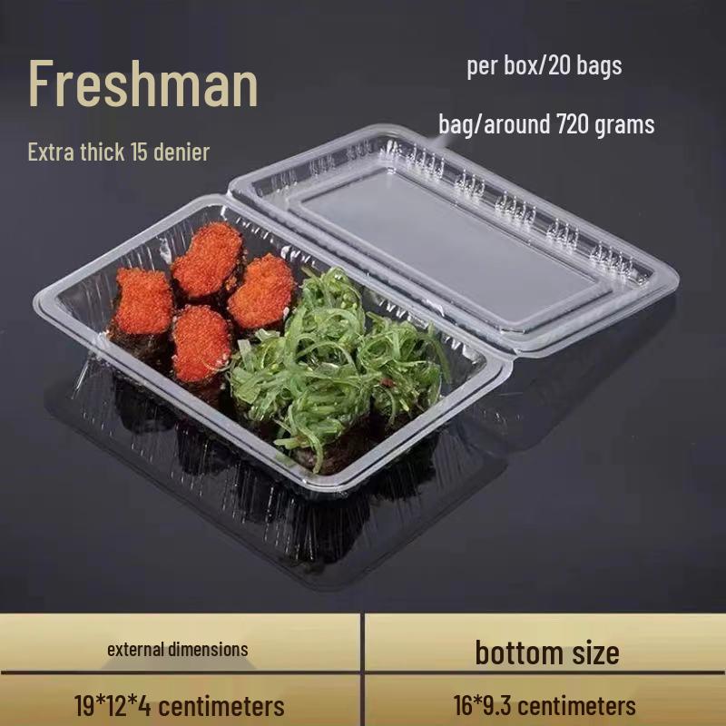 Sushi, Roast Duck, Pastry & Fruit Takeaway Box Set with Free Shipping & 100 Rubber Bands