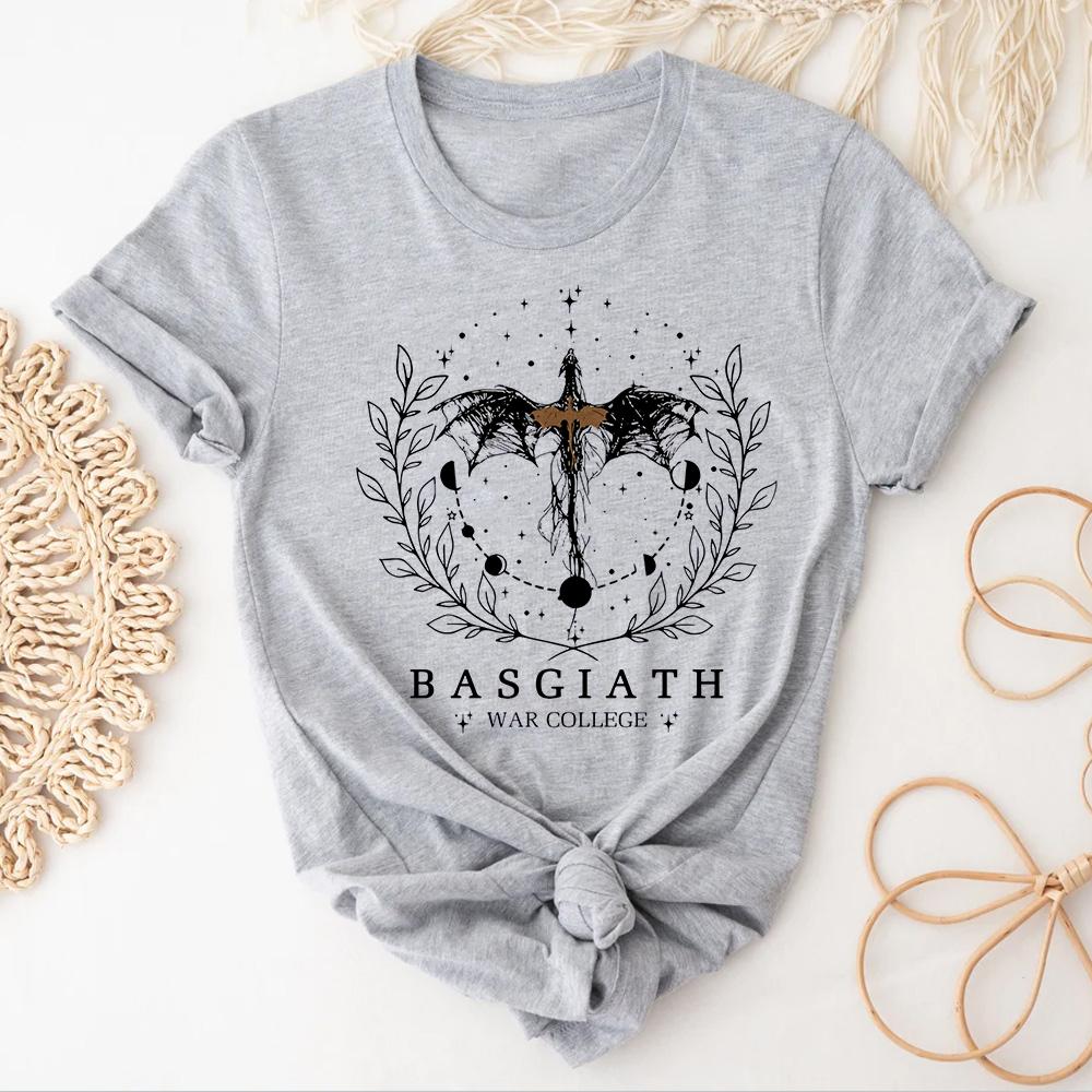 Fourth Wing Printed TShirt Women designer comic summer top feUnisex 2000s shortsleeved retro street Y2K casual tops clothing