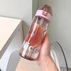 Plastic Straw Cup High Temperature Resistant Drop Proof Portable Water Bottle for School Boys Girls Outdoor Travel Sports Blue 580ml