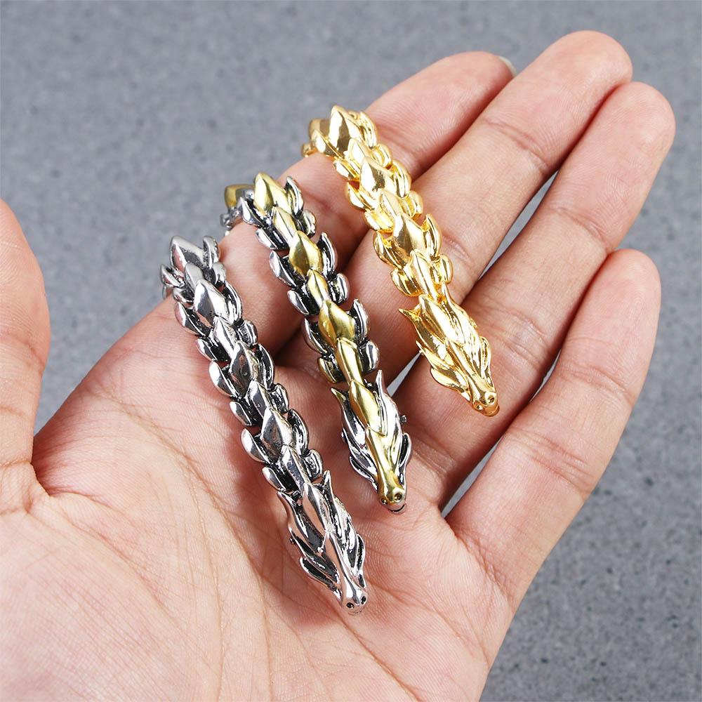 Men's Jewelry Hip-hop Punk Men's Accessories Chain Bracelet Teenager Jewelry Gold Dragon Bracelet