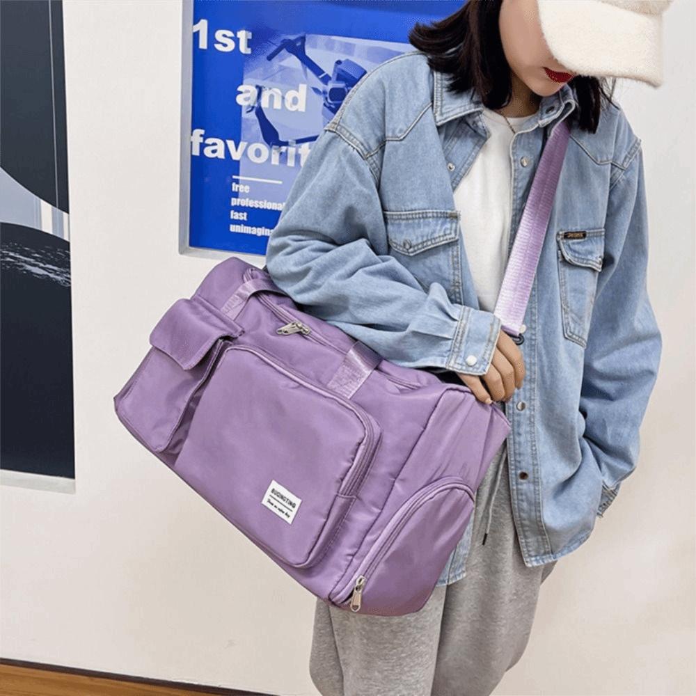 Faltbare Reisegepäcktasche Robuste Handtasche mit großer Kapazität Schultertasche Nylon Seesack Reise