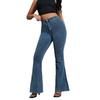 High Waist Stretchy Flared Jeans Women - Ultra Comfortable Wide Leg Denim Pants With Rise Fit