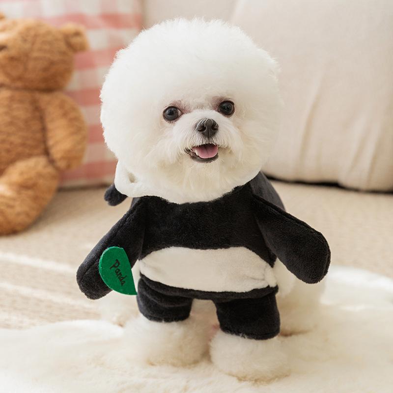 Cute little animal dog transformation clothing flannel warm autumn and winter funny photo puppies kittens pet clothes
