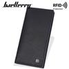 Baellerry RFID Protection Anti Theft Long Wallets for Men Vintage Design Business ID Card Holder Money Pack Purse GZW
