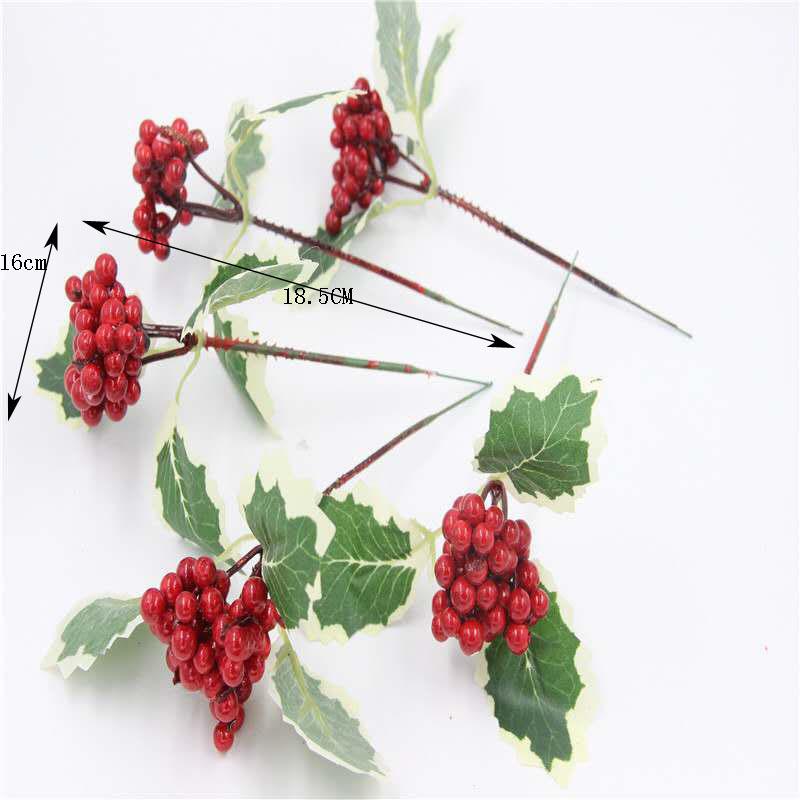 Snowflake Jute Rope & Red Berry Christmas Bouquet DIY Wreath Accessories