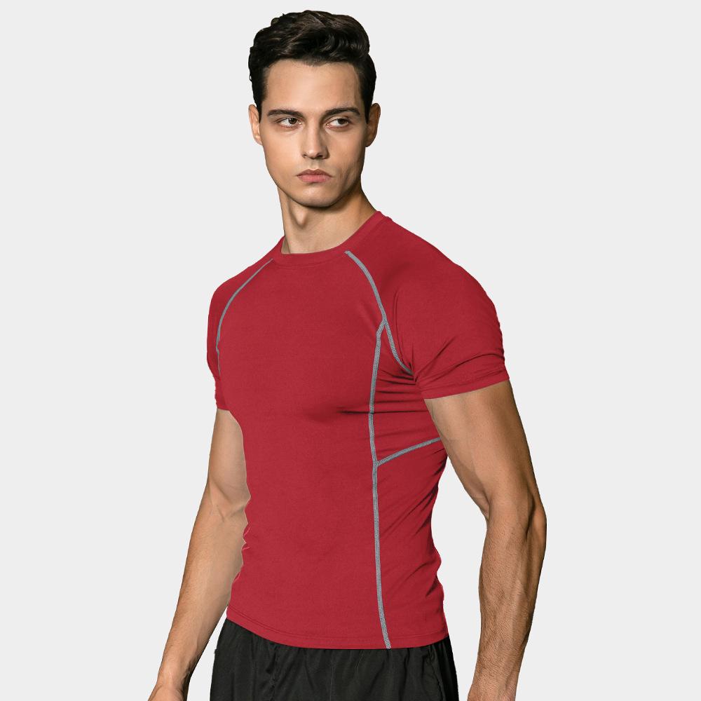 Men's Pro Performance Compression T-Shirt - Elastic, Sweat-Wicking, Quick-Dry, Short Sleeve 1008