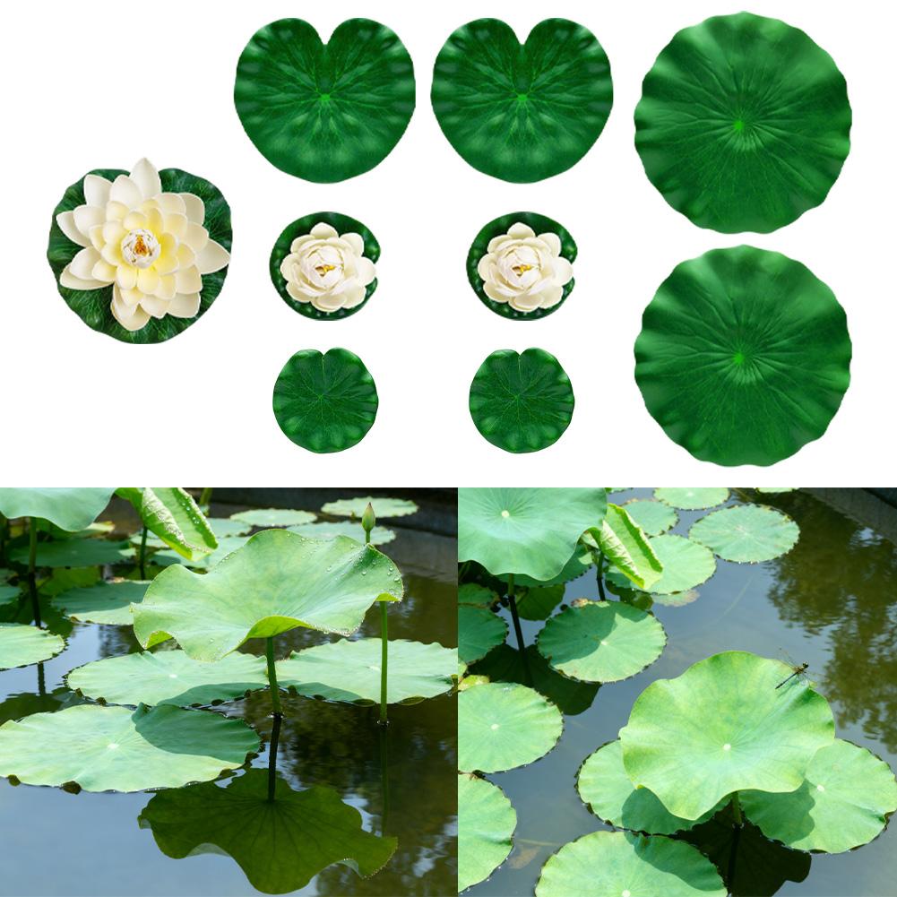For Water Garden Garden Pond Accessories Floating Lotus Decor For Garden For Patio Versatile Outdoor Decor Set