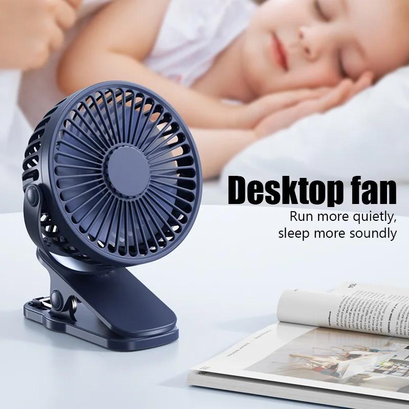 USB Mini Wind Power Handheld Clip Fan Convenient And Ultra-quiet Fan High Quality Portable Student Cute Small Cooling Ventilador