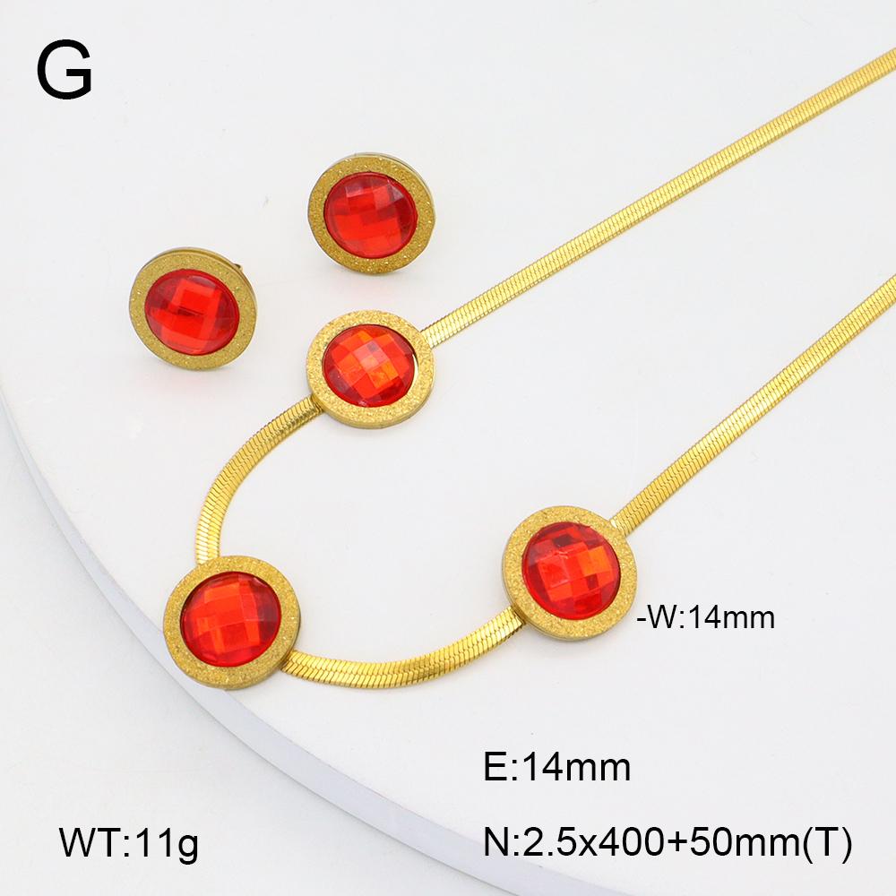Stainless Steel Gold Flower Set Women 4pcs Necklace Earrings Bracelet Ring Cubic Zirconia Luxury Wedding Party Anniversary Gift