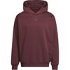adidas Basketball Loose Fleece Hoodie Maroon Unisex JD6145