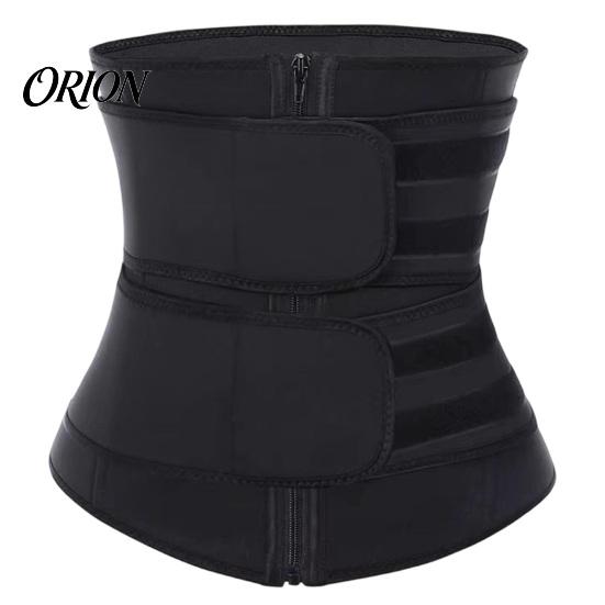 Fat Burning Band Women Waist Trimmer Belt with Zipper, Trainer Sweat Stomach Slimming Wrap, Enhancing Lower Belly Sauna Adjustable Cincher
