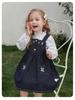 [2026 Spring Collection] Girls' Washed Denim Pinafore Skirt - Children's Spring Fashion