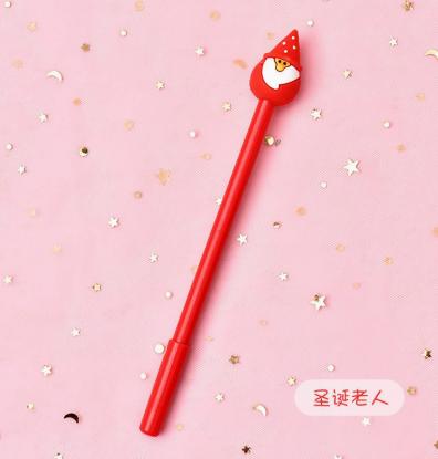 Practical 1Pc Christmas Cartoon Gel Pen Creative Signature Exam Pen Student Office Kids Stationery Xmas Party Gift Accessory