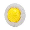 Dog Ball Toy Bite Resistant Interactive Pet Dog Tooth Cleaning Squeaky Toy for Indoor OutdoorYellow