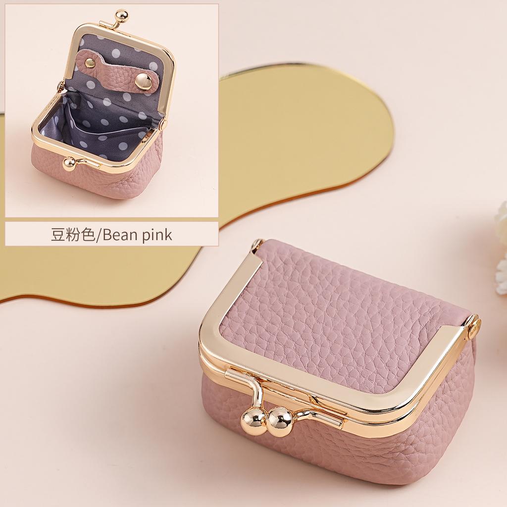 Läder Dams Diamantring Halsband Smyckespåse Mini Myntpåse Ring Örhängen Smyckeskrin Liten Hörlurs Myntpåse