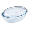 Ruhan High Borosilicate Glass Microwave & Oven Baking Dish with Lid