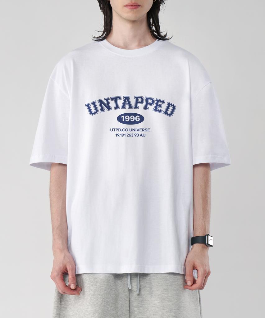UNTAPPED STUDIO 1996 Signature Pure Cotton Big Oversized Short Sleeve T-Shirt 2 Colors