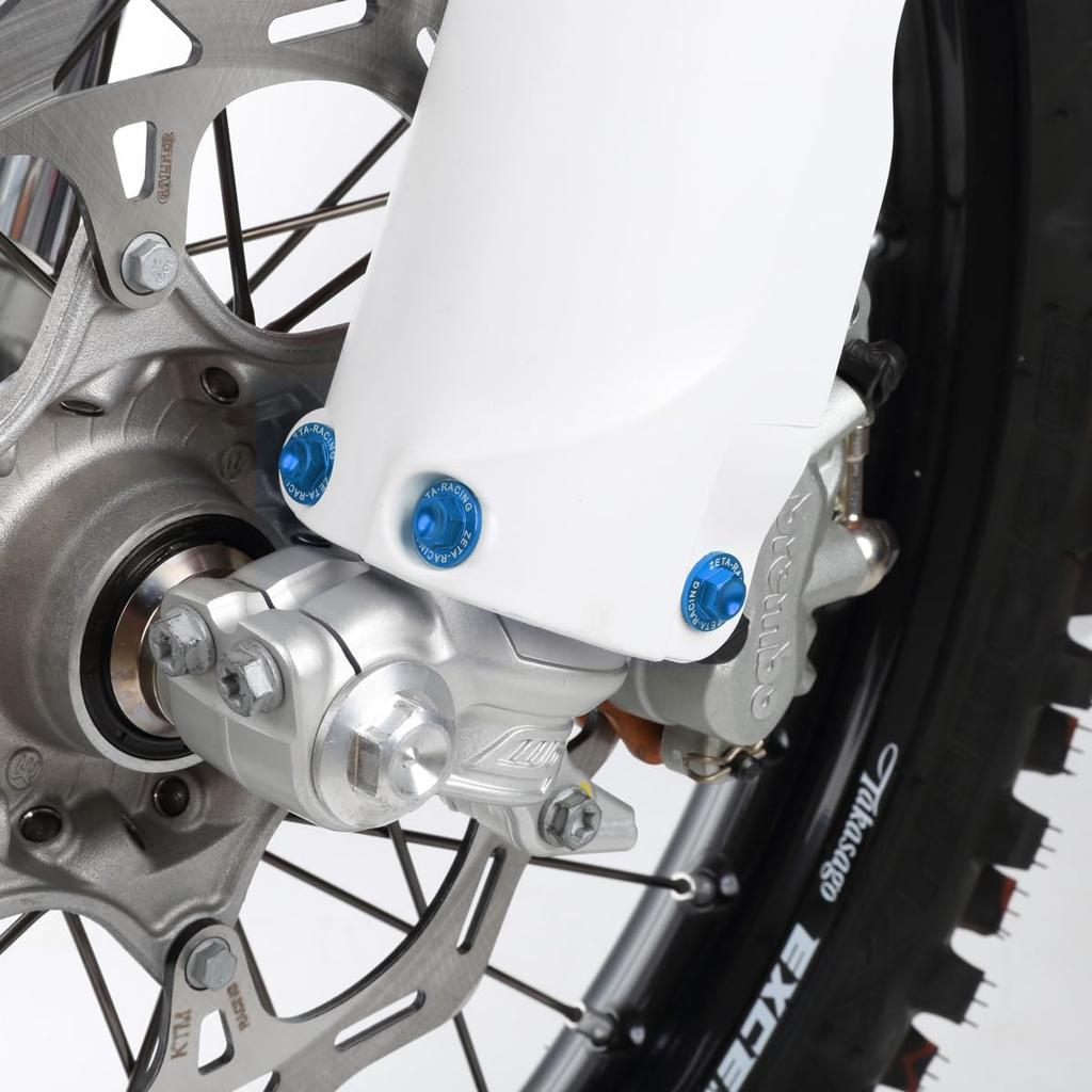 ZETA RACING KTM/HUSQVARNA/GASGAS Fork Guard Bolt H-Blue Dirt Freak DIRTFREAK F8013 (Old Part Number: ZE88-9509)