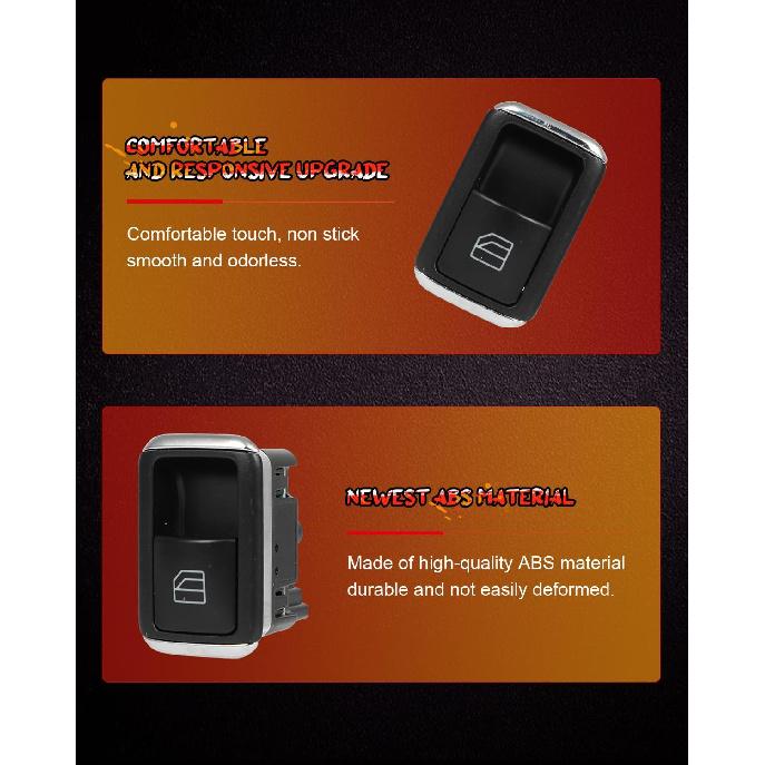 CCIYU Power Window Switch A2049058202 Front Right or Rear Side Window Control Switch Fit 2012-2015 for Mercedes-Benz B180 2006-2011 for Mercedes-Benz