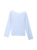 Chic Lace Patchwork Striped Off-the-Shoulder Long-Sleeve T-Shirt for Women in Korean Style