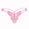Lace Low-Waist Open Crotch Panties - Ultra-Thin Transparent Mesh Thong for Women