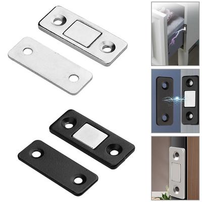 Magnetic Door Stopper Cabinet Catch Latch Self-adhesive Lock Stainless Steel Lock Cupboard Closer For Drawer Closet Wardrobe
