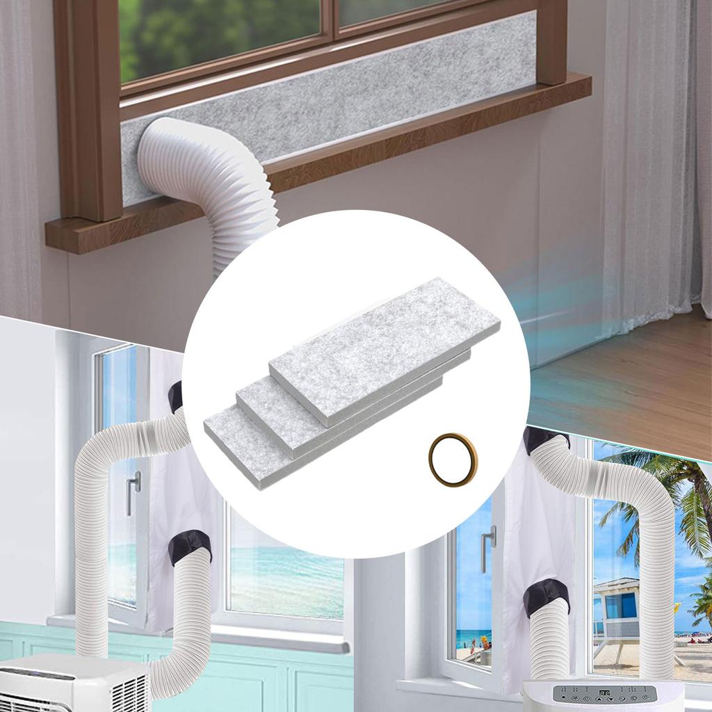 Packung mit 3 Klimaanlagen-Isolierplatten Reduzieren Lärm für Fensterabdichtungsset Isolierte Schaumstoffplatten für Tragbare Fensterabdichtung