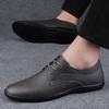 2309 Casual Leather Shoes Business Dress Casual Shoes Spring Cowhide Surface Flat Bottom Versatile Workplace Gentleman Single Shoes