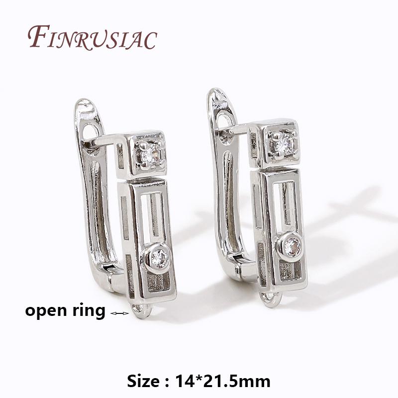 DIY Basic Schwenzy Material 18K Gold Plated Earwire Fastener Earring Hooks Accessories For Fashion Earrings Making Supplies