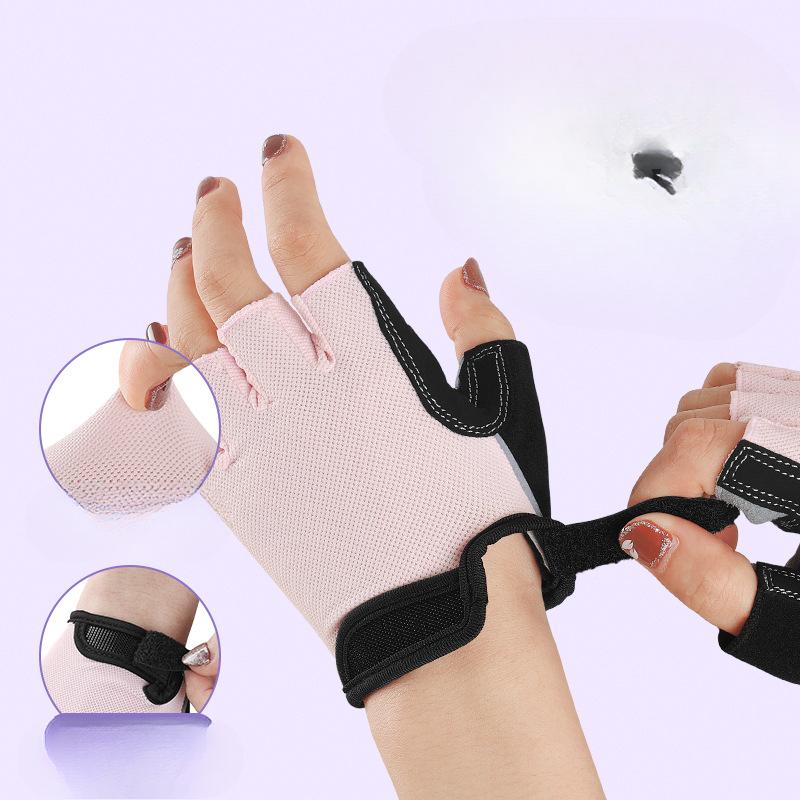 Bicycle Cycling Gloves Half Finger Spring and Summer Men and Women Road Mountain Bike Gloves Short Finger Anti Slip Shock Absorbing Bicycle Equipment