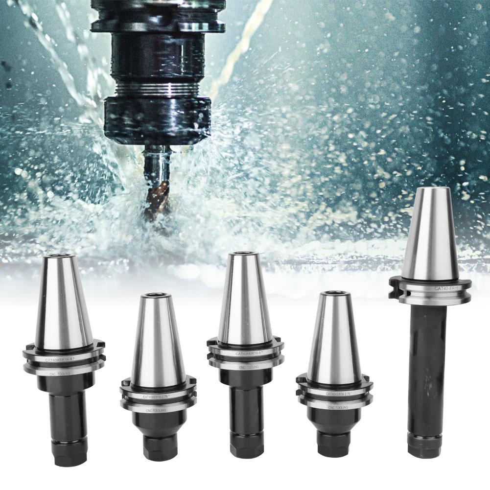 5PCS CAT40 ER16 Collet Chucks Tool Holder CNC Machine Equipment Parts