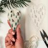 Festival Heart Christmas Embroidery Kit Gifts with Needle and Thread Heart Cross Stitch Kit Material Package