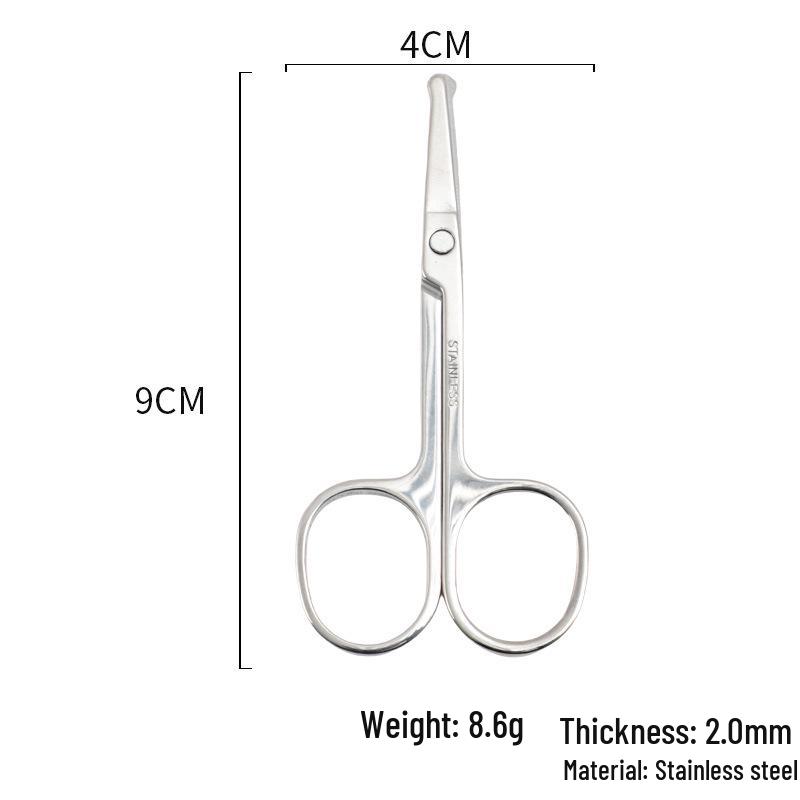 Stainless Steel Eyebrow Trimming Scissors 2.0A with Color Bag - Precision Beauty Makeup Tool