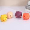 Latex Pet  Sounding  Ball  Toy Colorful Cute Cartoon Pig-head Shape Bite-resistant Molar Tooth Cleaning Toys For Medium Large Dogs