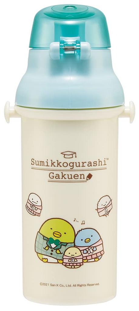 Skater Plastic Water Sumikkogurashi School Girl Made In Children's Bottle, 480ml, Ag+ Antibacterial, Design, Japan, PSB5SANAG-A