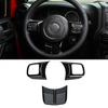 3pcs Steering Wheel Cover Trim for Jeep Compass 2011-2016 /Wrangler JK 2011-2017