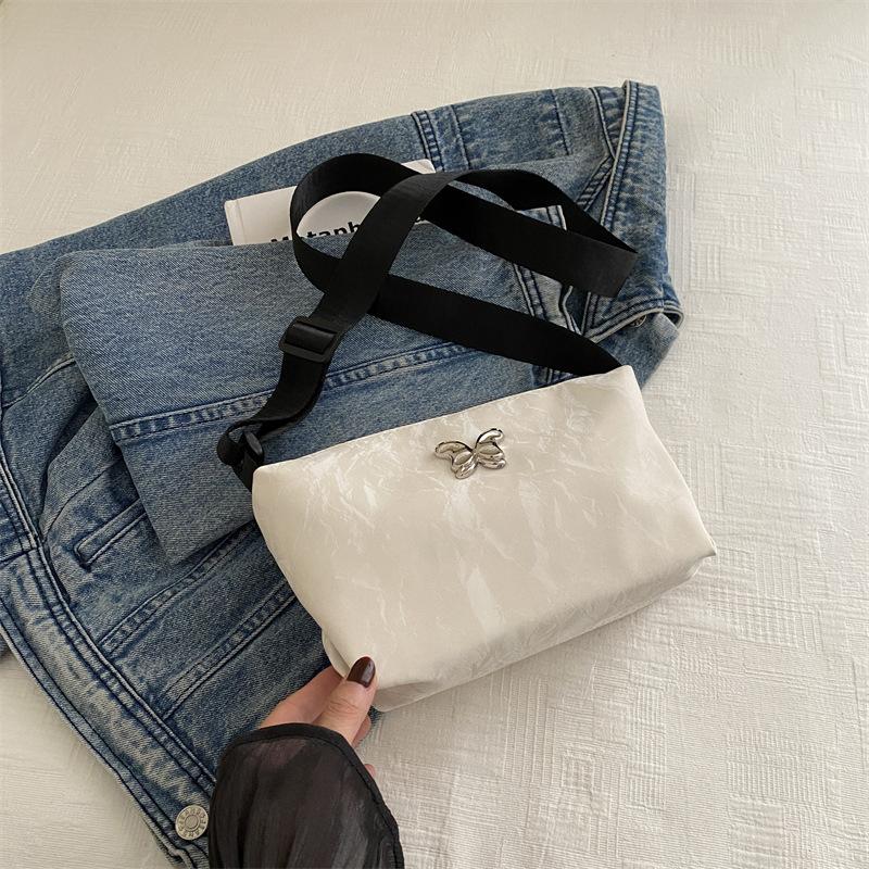 Retro Fashionable Hand-in-Lawed One-Shoulder Korean Niche Underarm Bag Women's New Crossbody Bag Pillow Bag