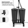 Movable Shampoo Basin Vertical Electric Hair Wash Basin Hair Salon Portable Double Bucket With Water Pump